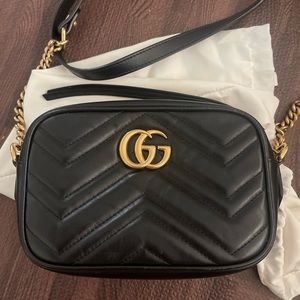 SOLD ELSEWHERE/Gucci Matelassé Mini GG Marmont Crossbody Bag